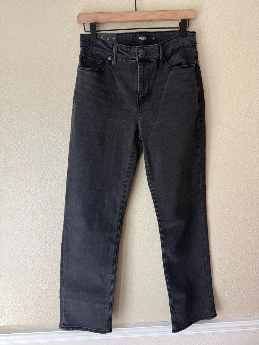 Hudson Jeans Straight Leg Black Denim